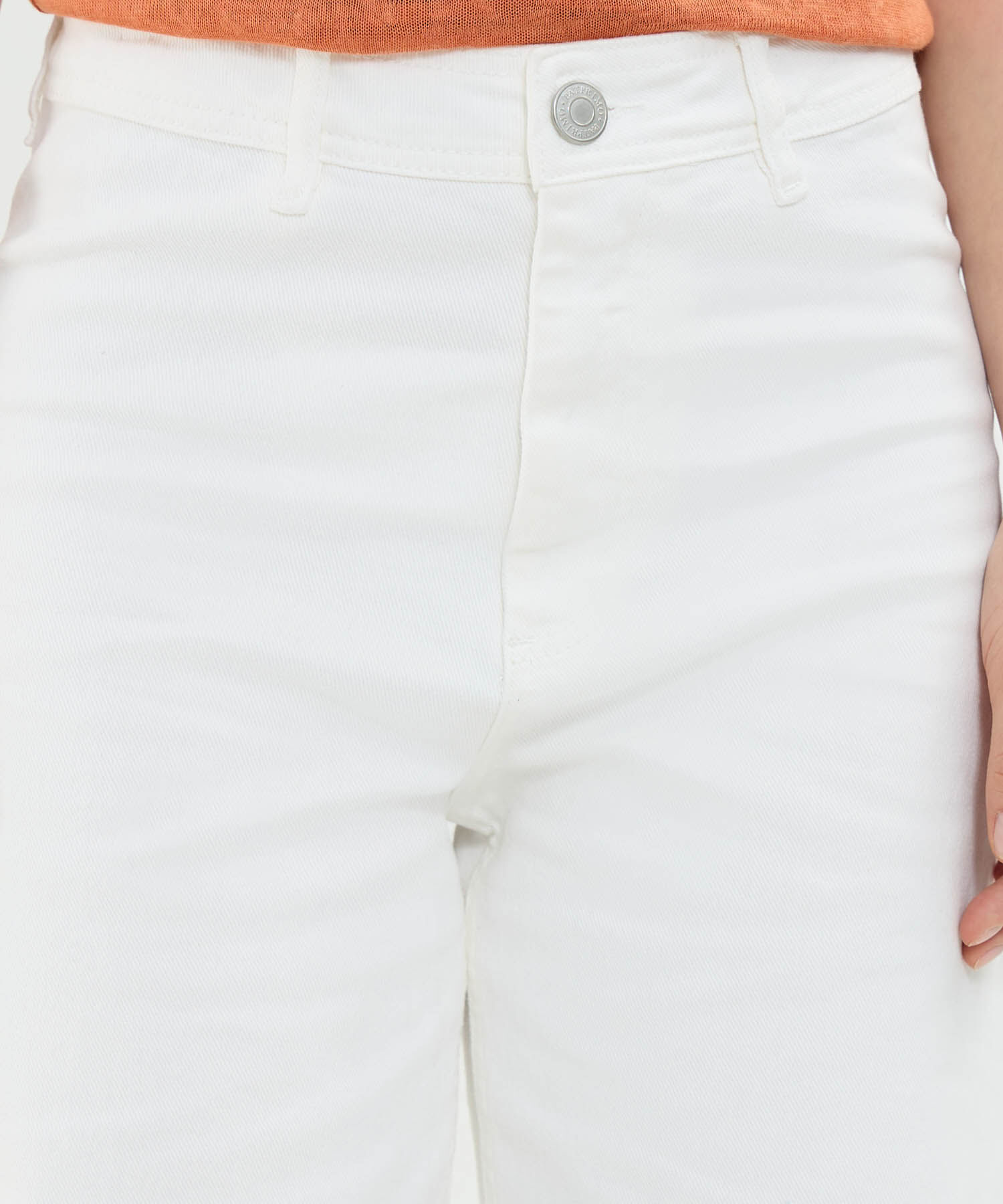 Jeans Culotte Tono Blanco