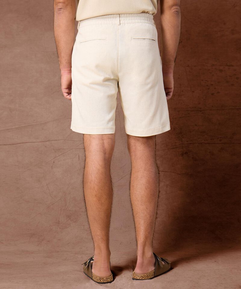 Bermuda de Lino Suave Para Hombre