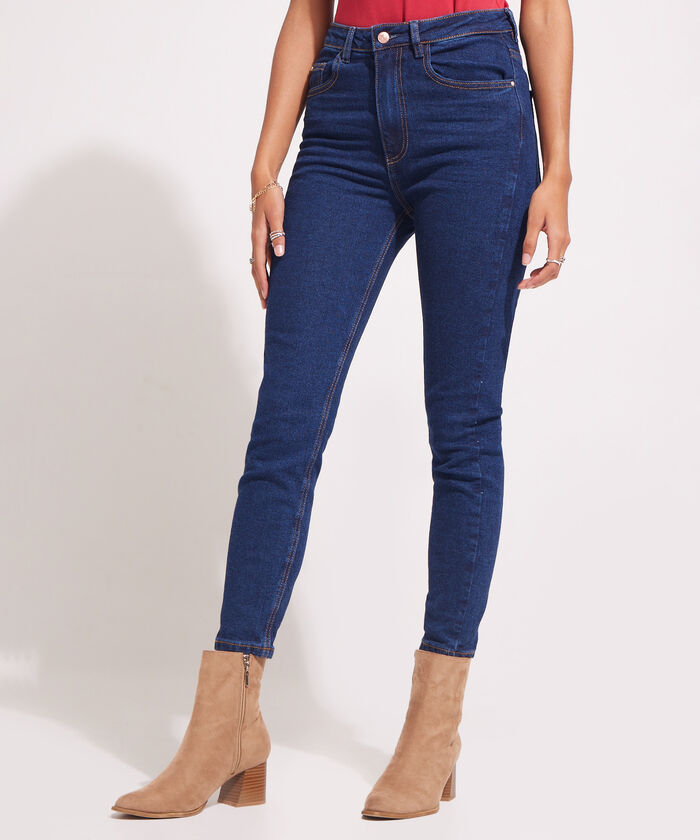 Jean Skinny Tiro Alto