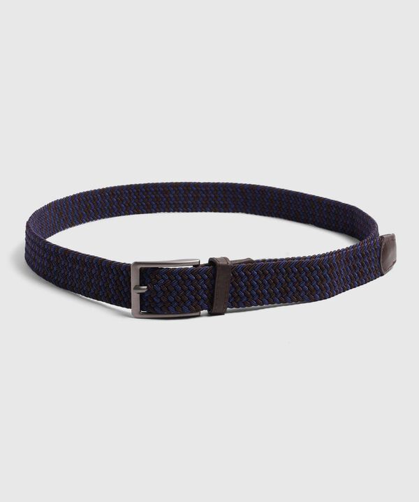 Cintur&oacute;n El&aacute;stico Trenzado Estilizado Para Hombre image number null