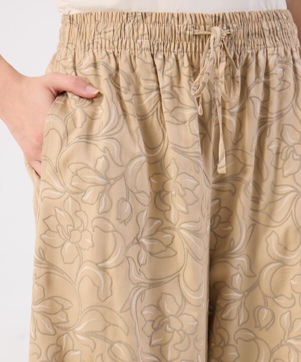 Pantal&oacute;n Fluido Estampado Floral Ancho