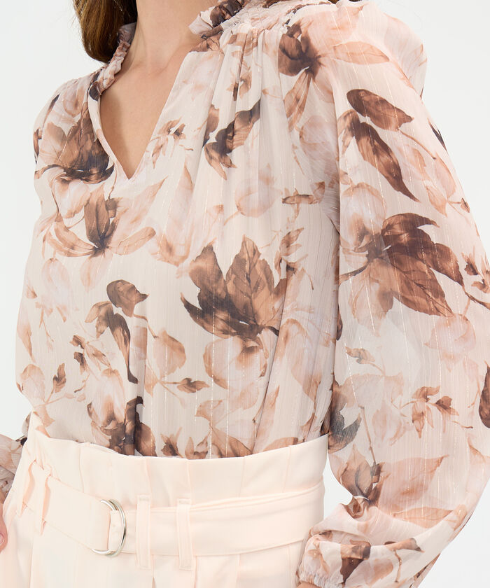 Blusa Estampada con Lurex
