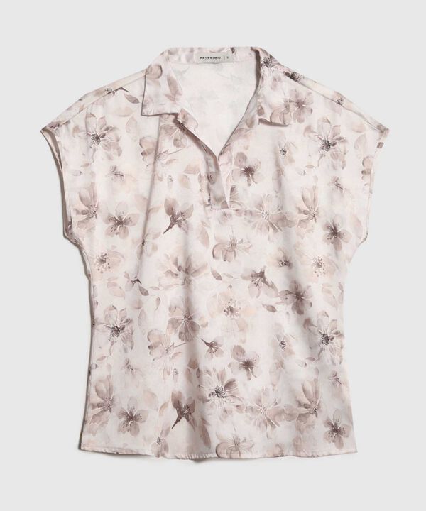 Blusa Satinada Estampada
