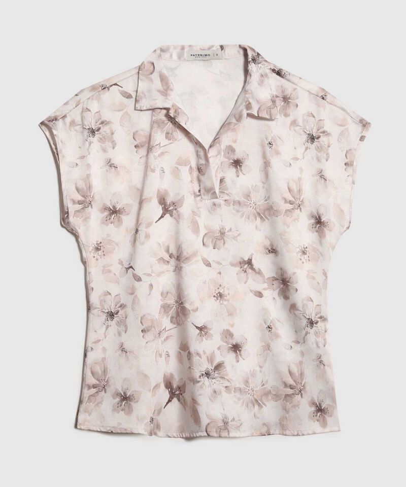Blusa Satinada Estampada