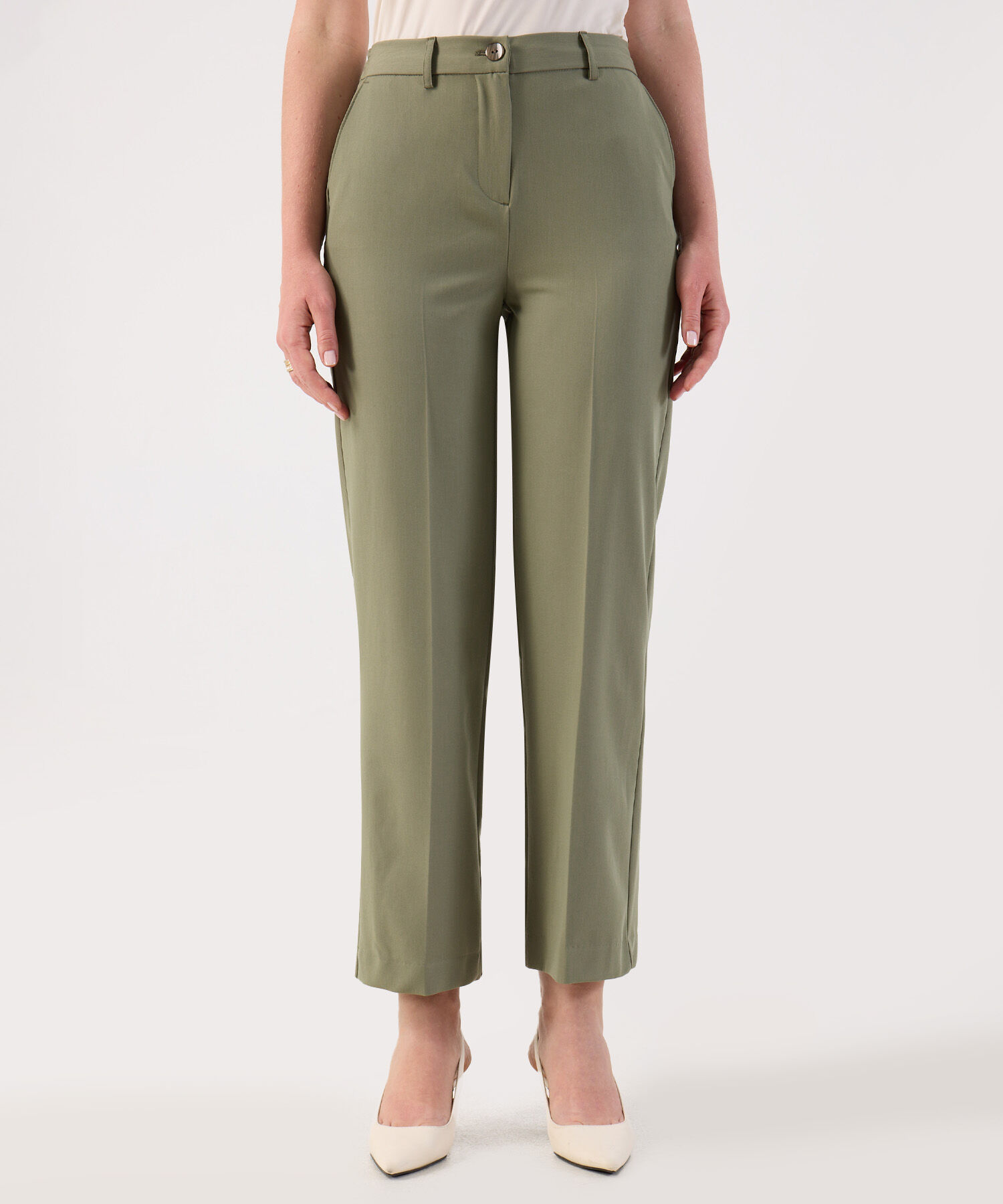 Pantal&oacute;n Sastre Cropped Cl&aacute;sico Urbano