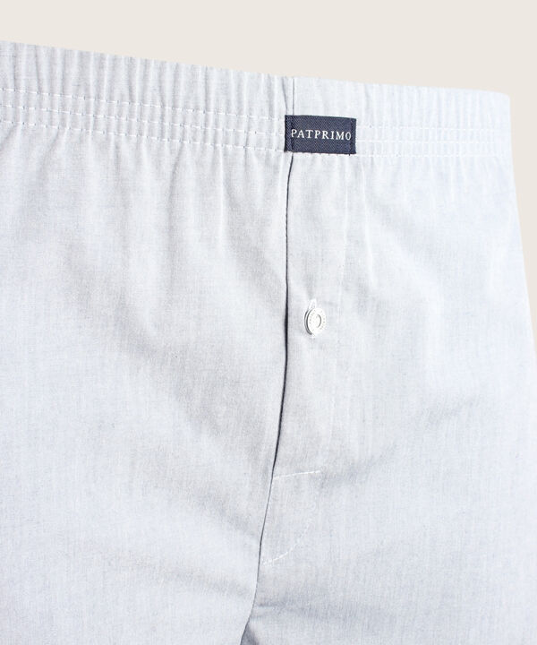 Boxer Pack X3 Pantaloncillo Tejido Plano Amplio Algod&oacute;n Prete&ntilde;ido, Cuadro-Rayas Y Estampado