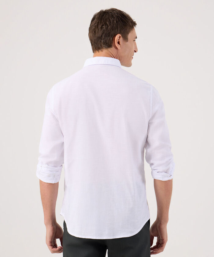 Camisa Manga Larga Con Charretera