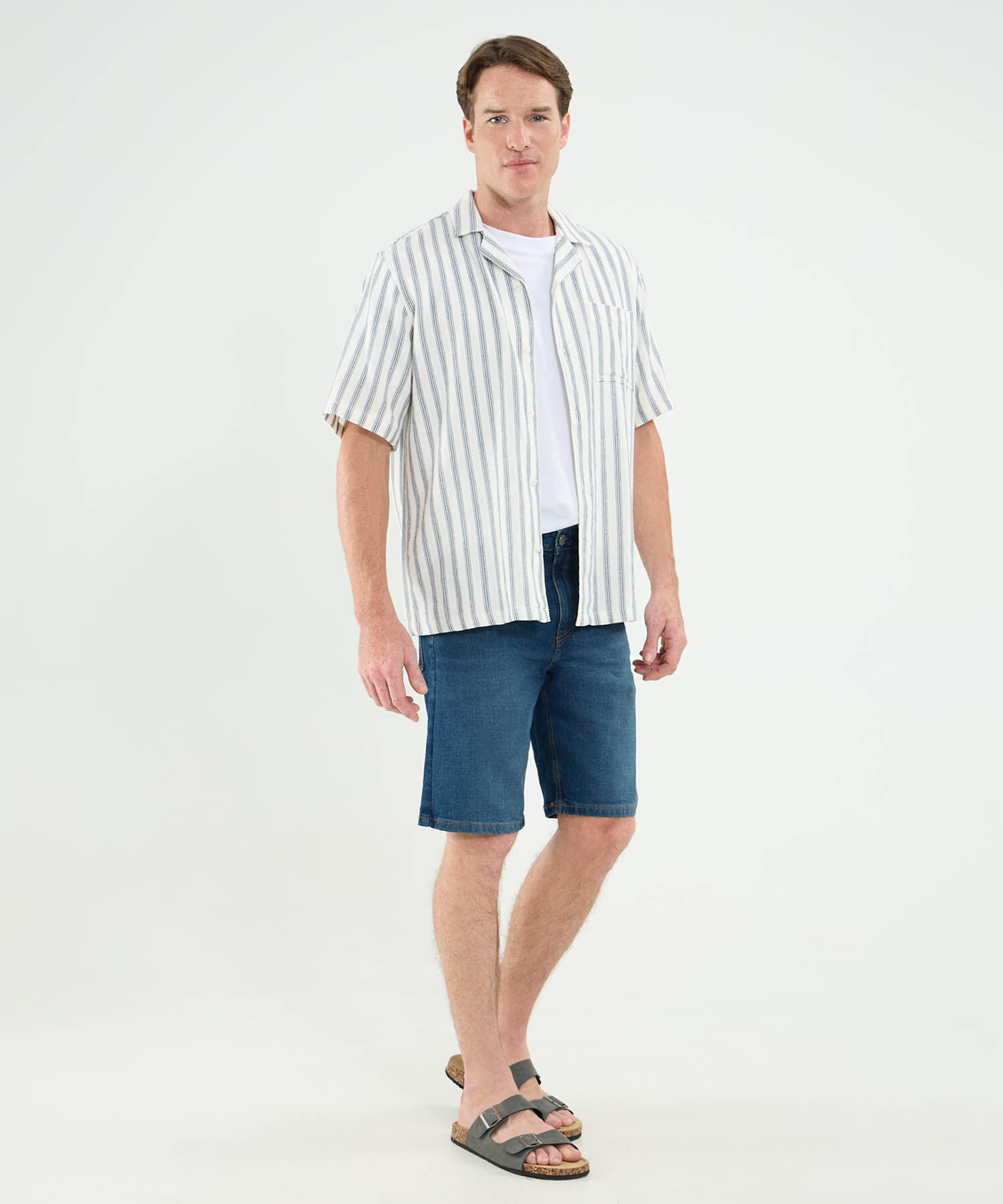 Bermuda Regular Para Hombre