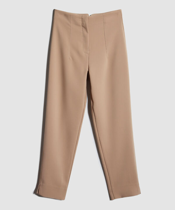 Pantalon Tiro Alto Unicolor