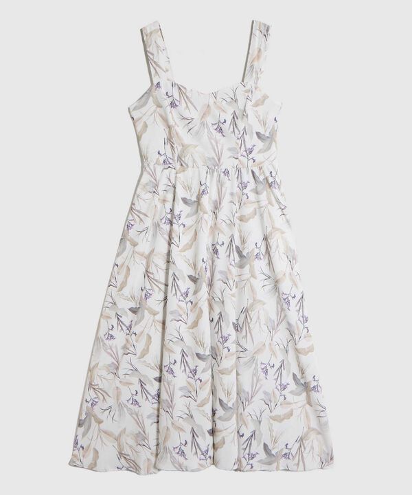 Vestido Medio de Tirantes Anchos para Mujer image number null