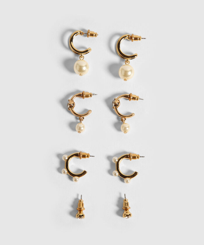 Aretes Set X 4 Pares Ref. Kf241-0782-2