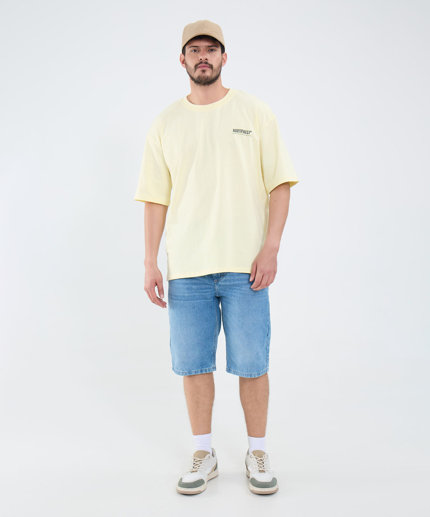 Camiseta Boxy Con Bordado