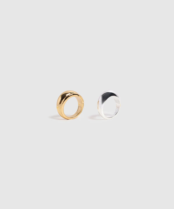 Set de Anillos Gruesos tipo Sello Para Mujer