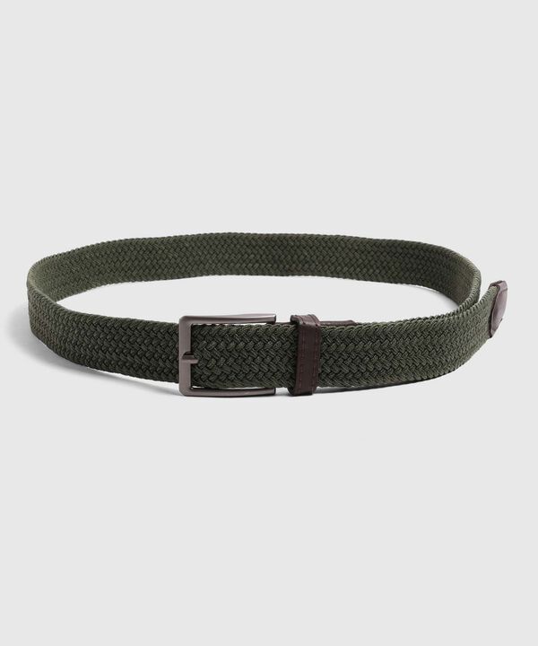 Cintur&oacute;n Trenzado El&aacute;stico Casual Para Hombre image number null