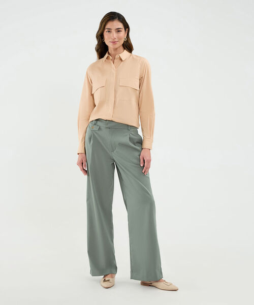 Pantalón Fluido con Prenses image number null