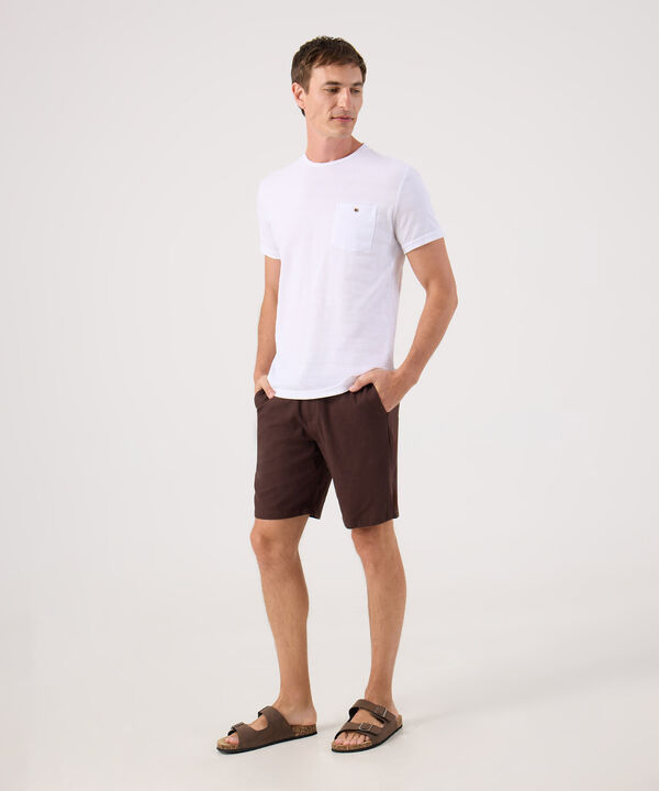 Bermuda Unicolor Con Elastico