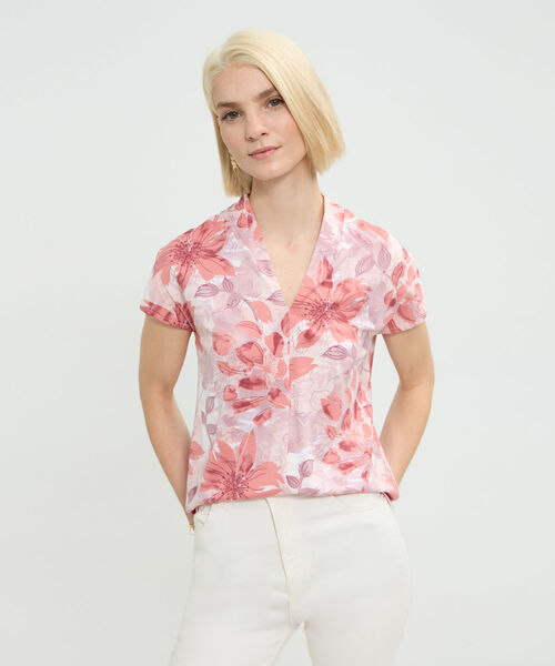 Camiseta Estampada Escote en V image number null