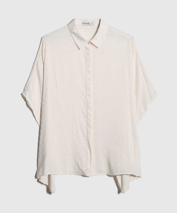 Camisa con Lunares en Tela
