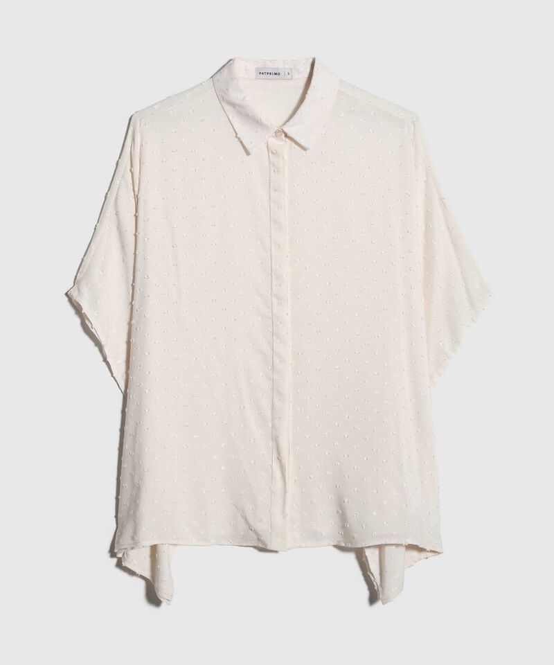 Camisa con Lunares en Tela
