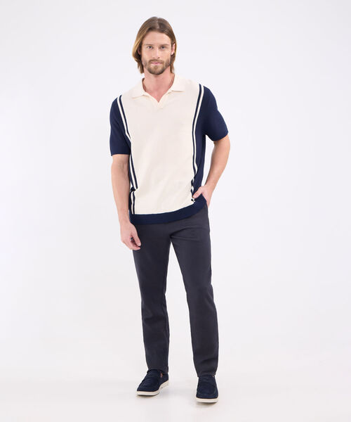 Polo Tejida Preteñida Para Hombre image number null