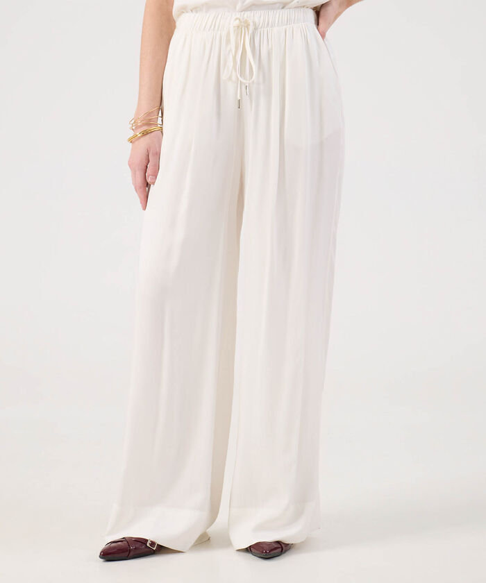 Pantalón Fluido Con Pretina Resortada