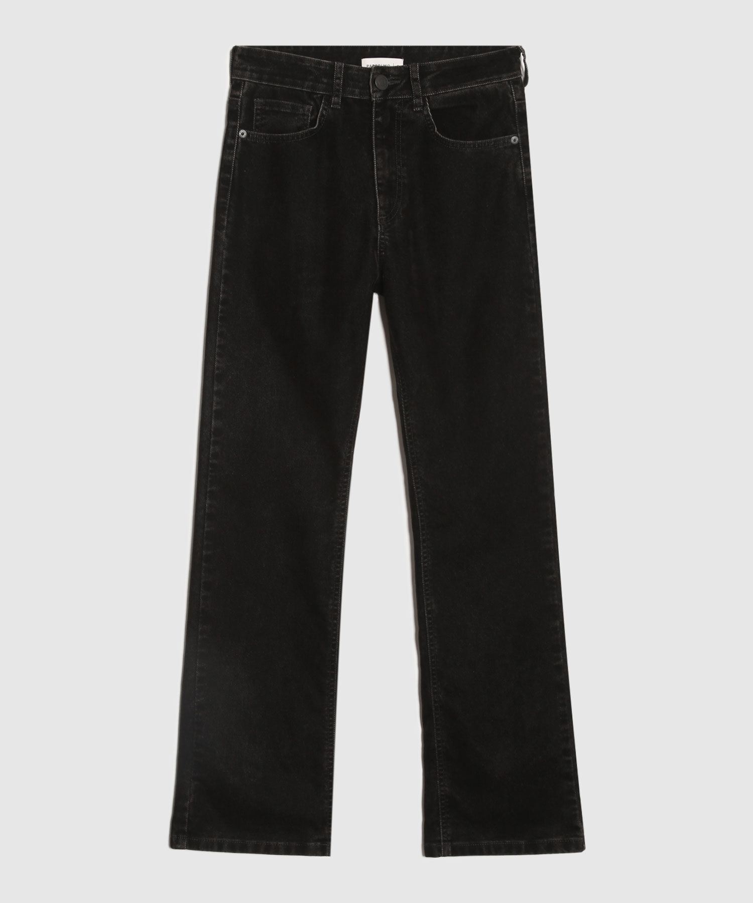 Jeans Straight Tono Negro
