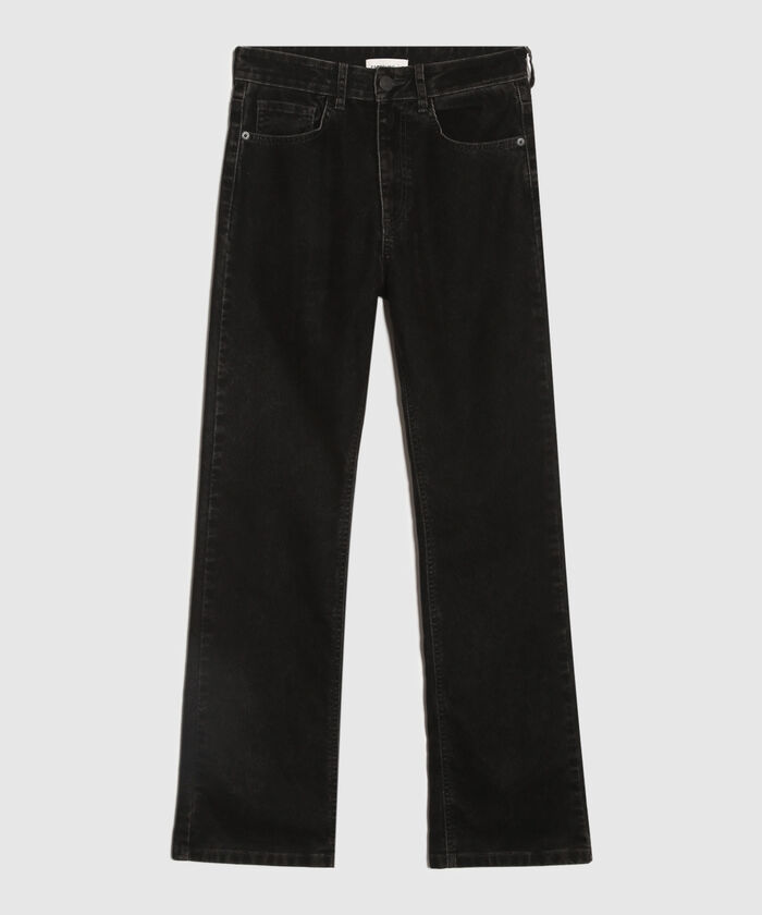 Jeans Straight Tono Negro