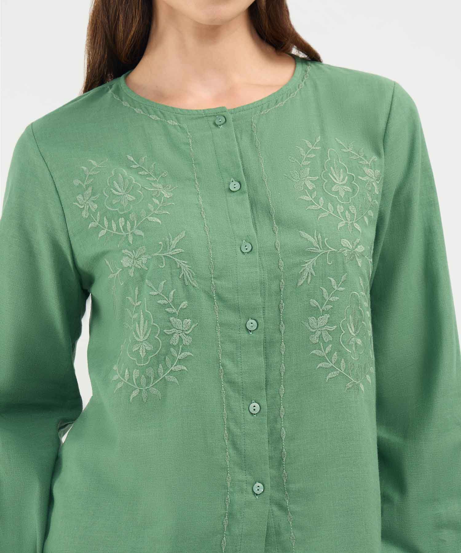 Blusa Bordado Bot&aacute;nico