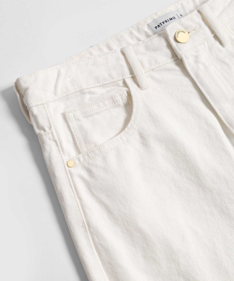 Jean Mom con Bordados Calados para Mujer