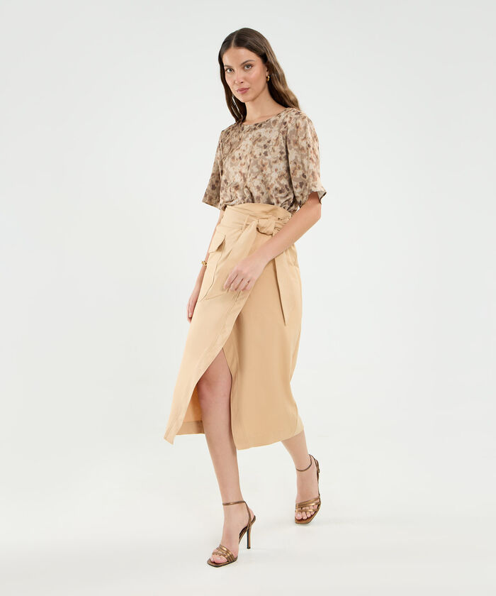 Blusa Manga Corta Para Mujer