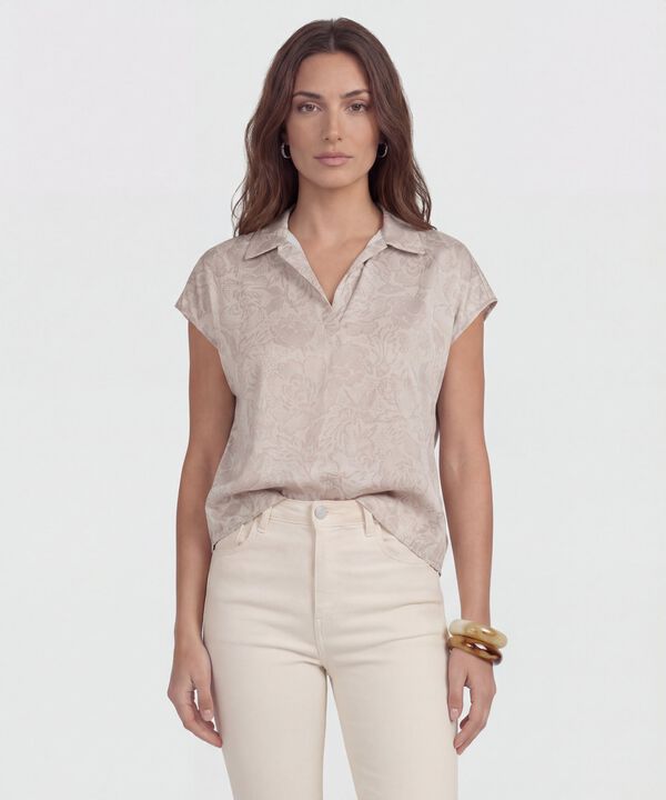 Blusa Manga Corta Estampada  image number null