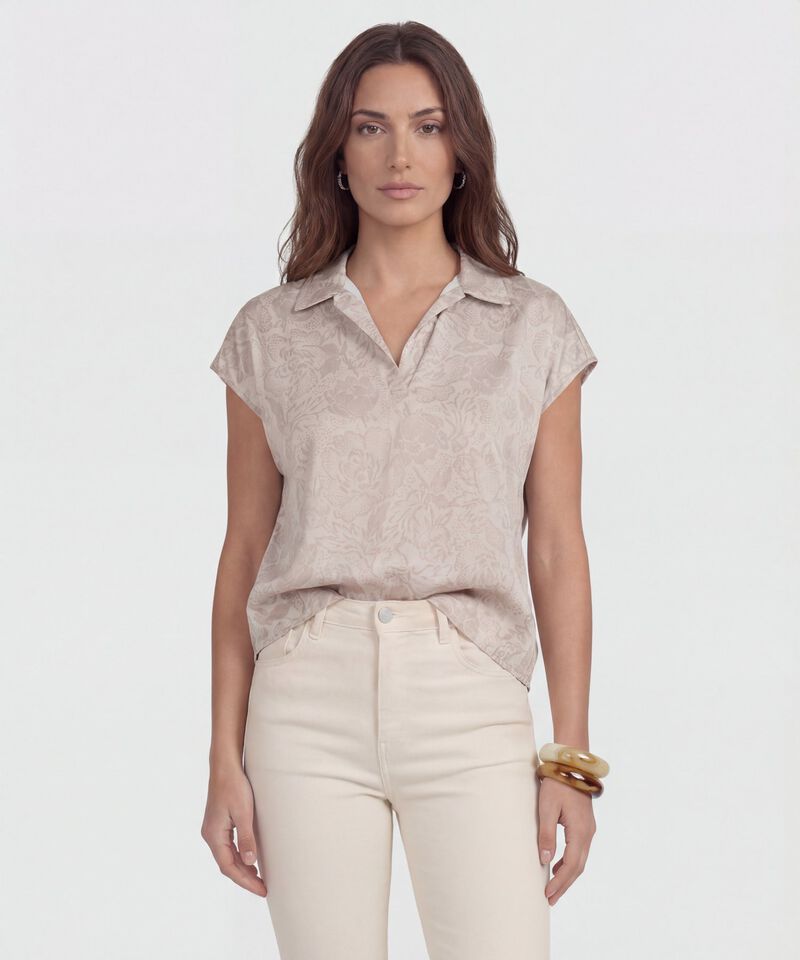 Blusa Manga Corta Estampada 