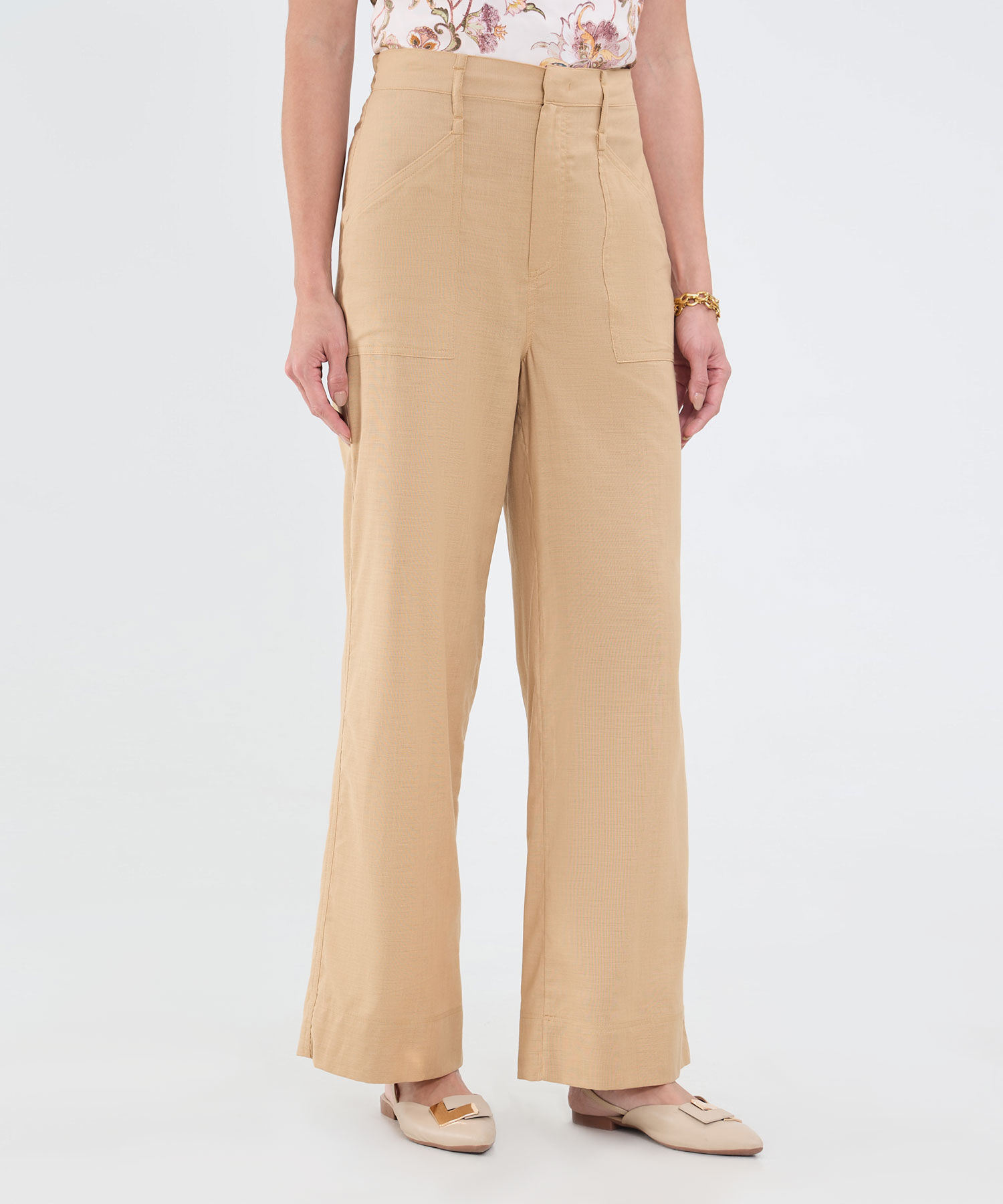 Pantal&oacute;n Fluido Unicolor