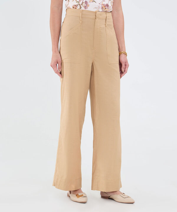 Pantal&oacute;n Fluido Unicolor image number null