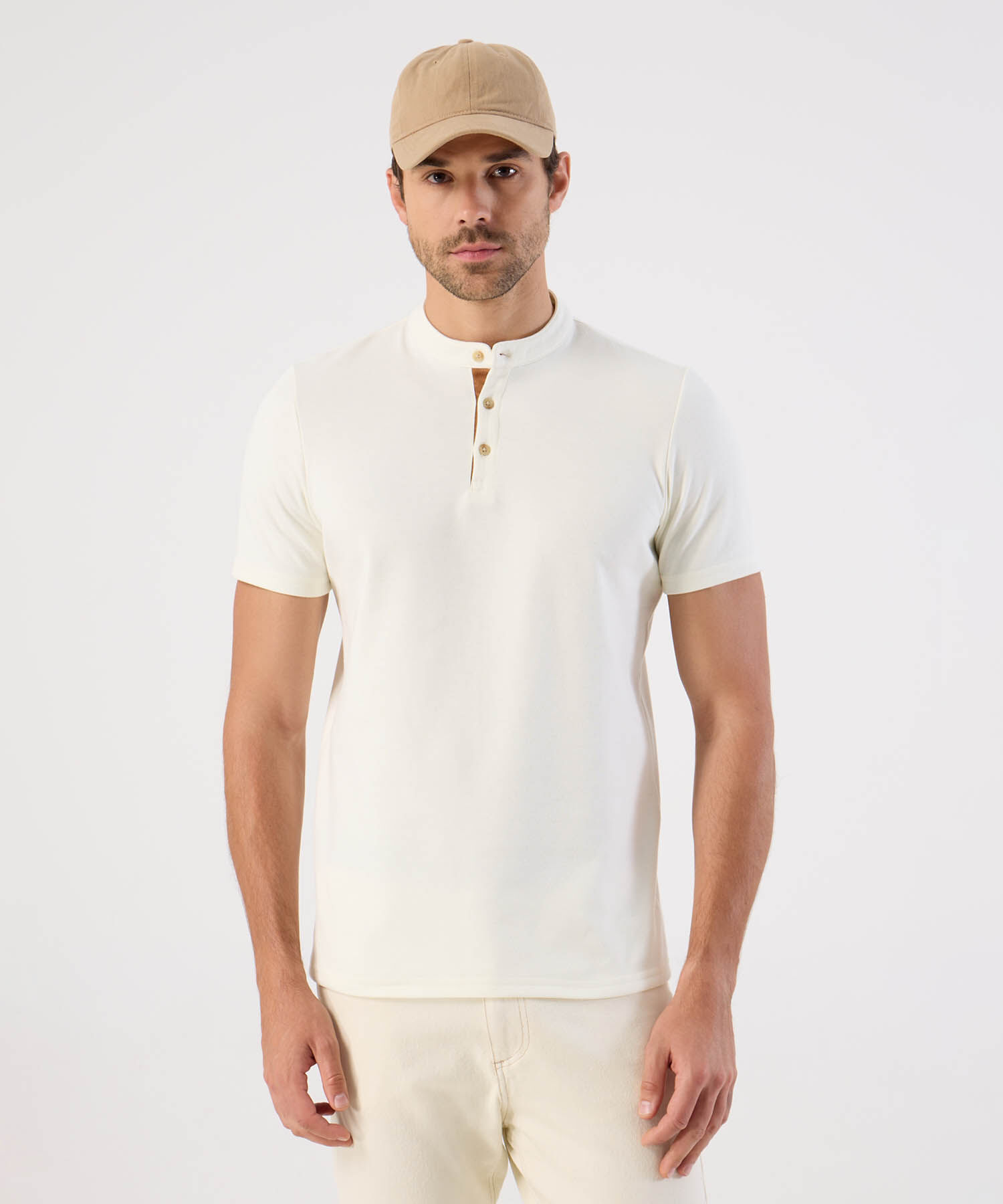 Polo Con Cuello Neru Para Hombre