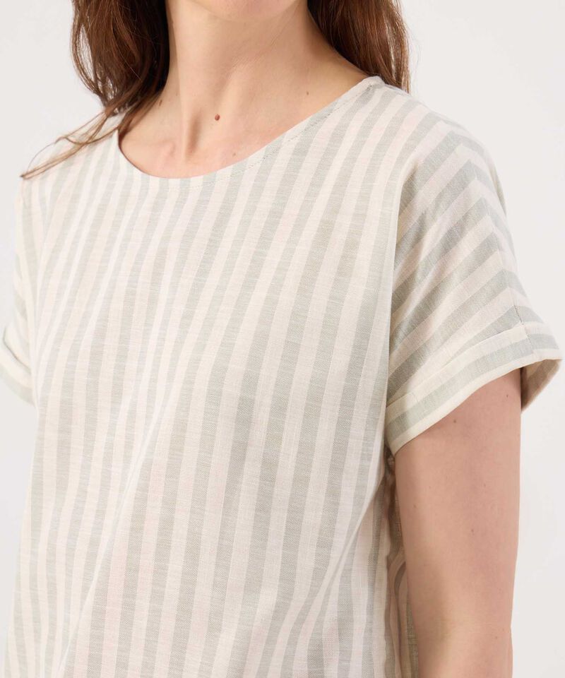 Blusa Manga Corta A Rayas