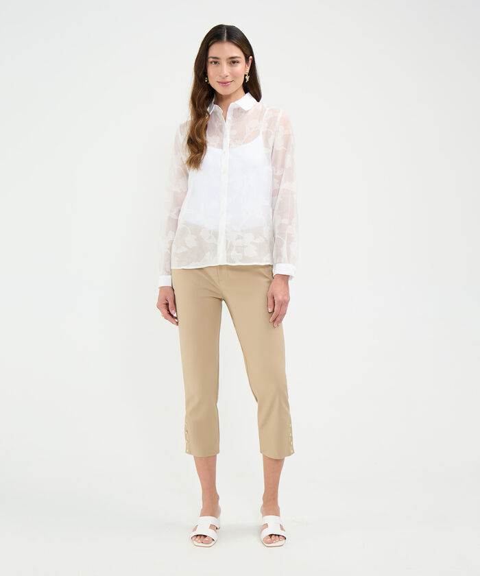 Pantalón Capri con Taches