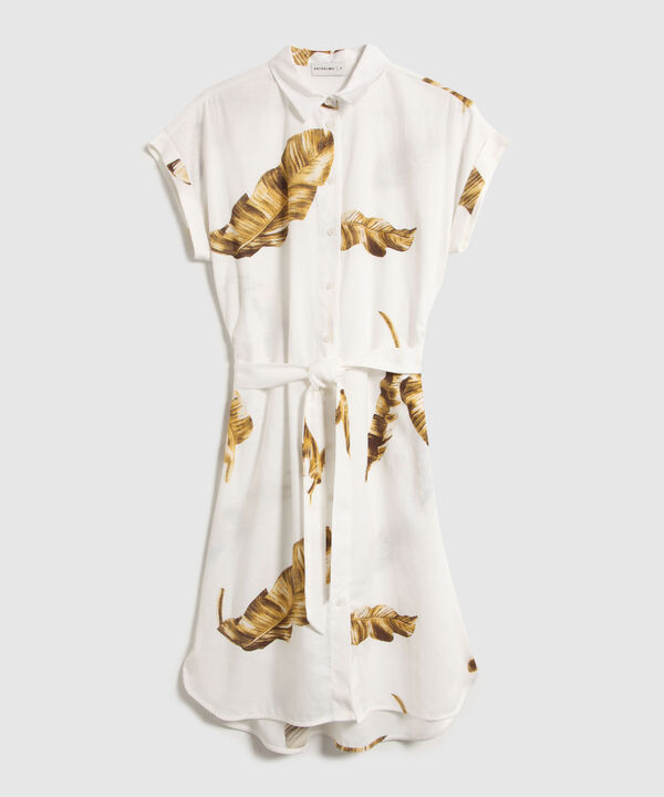 Vestido Estampado Con Cinturon  image number null