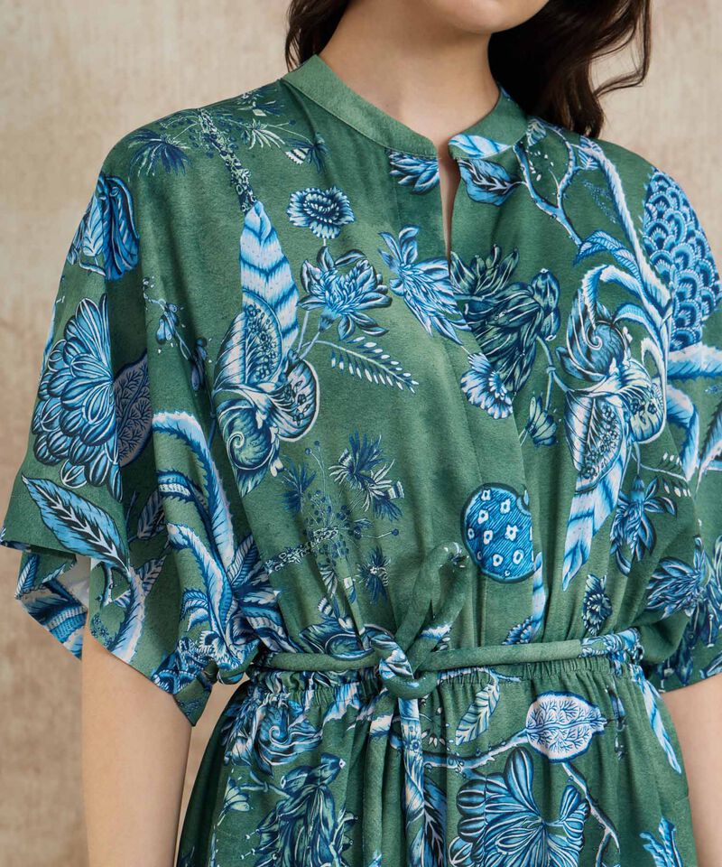 Vestido Cuello Neru Con Cinturon Circular Forrado 