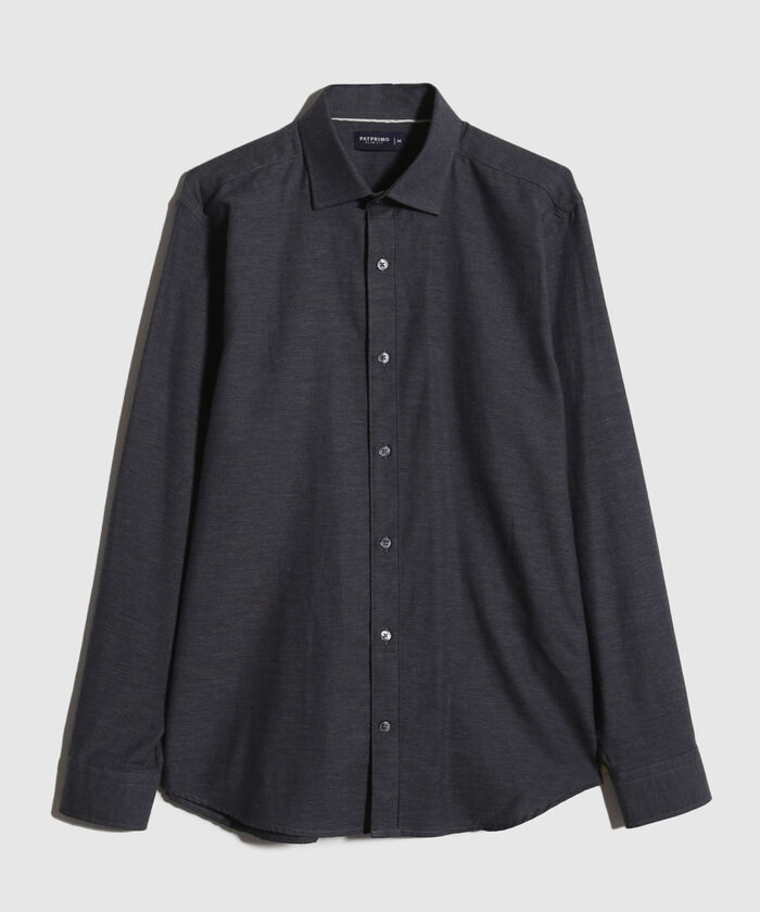 Camisa Manga Larga en Efecto Rústico