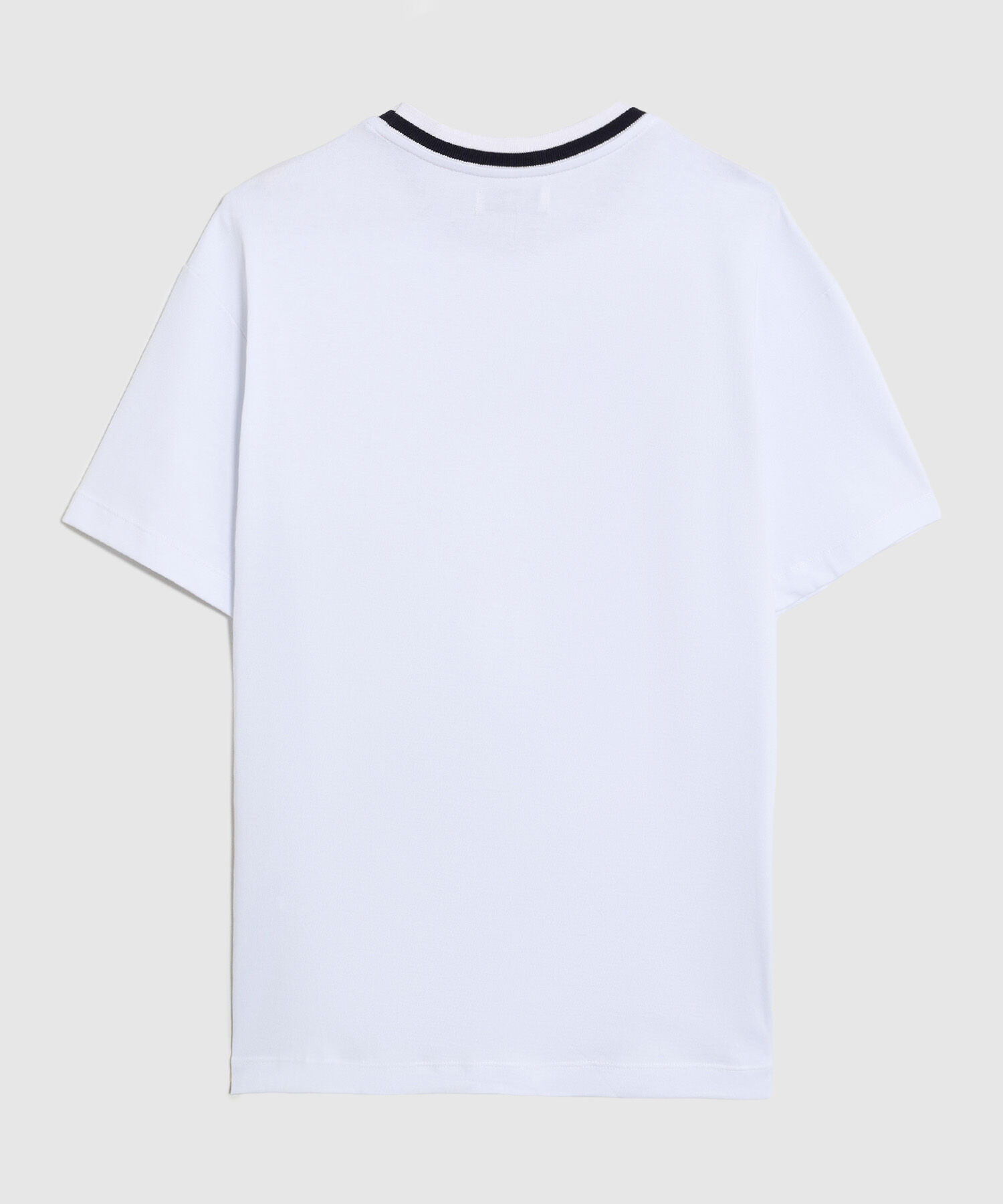 Camiseta Con Cuello En Contraste Para Hombre