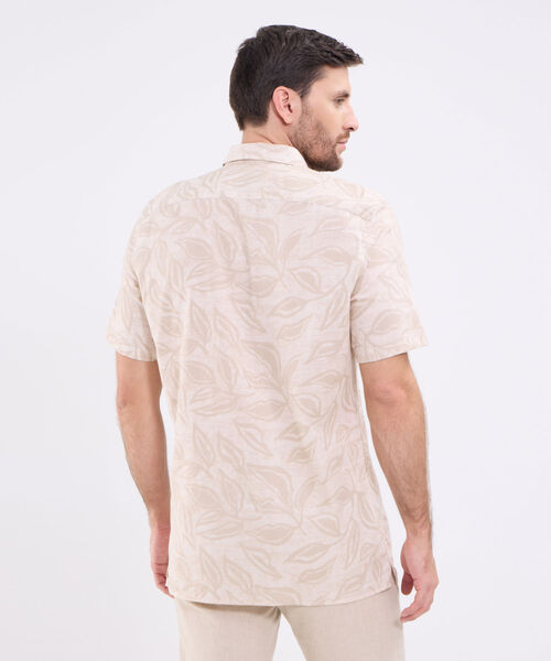 Camisa manga corta estampada para hombre