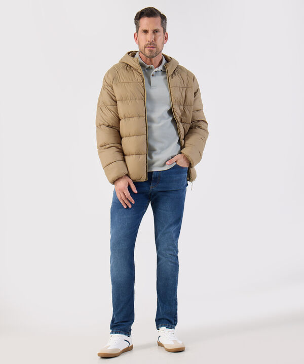 Camisa Polo Micro-Rayas Tejido Piqu&eacute; Hombre