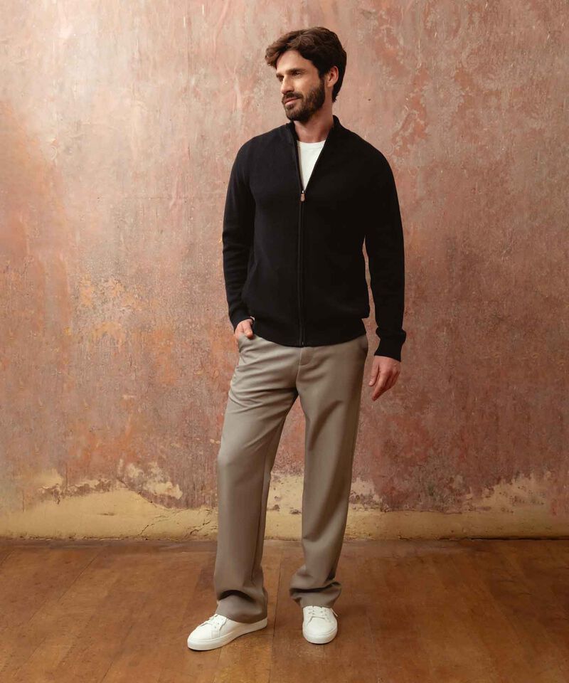 Buzo De Punto Con Cremallera Para Hombre