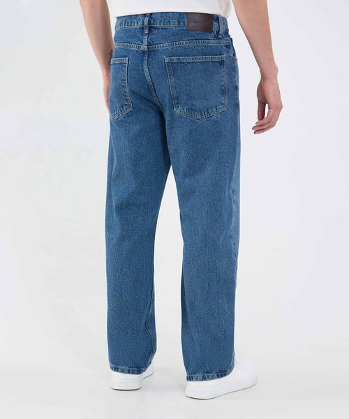 Jeans Relax Fit Tono Azul Medio
