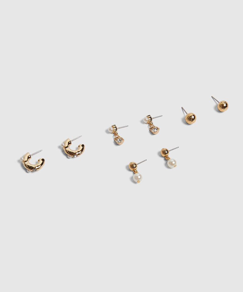 Set x 4 Aretes con perlas