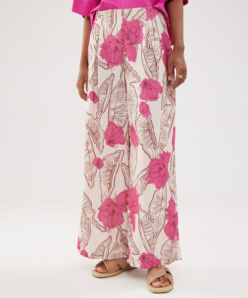 Pantalon Estampado Fluido image number null