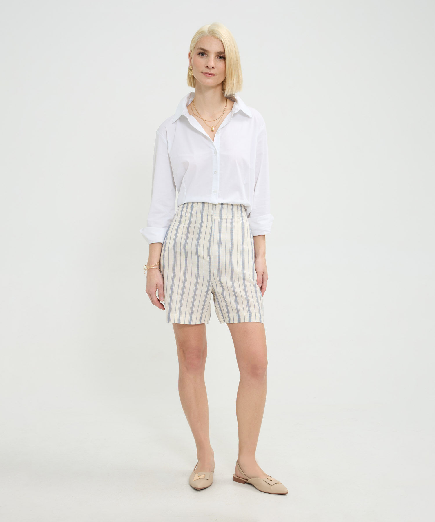 Bermuda Pretina Incluida Pretenida