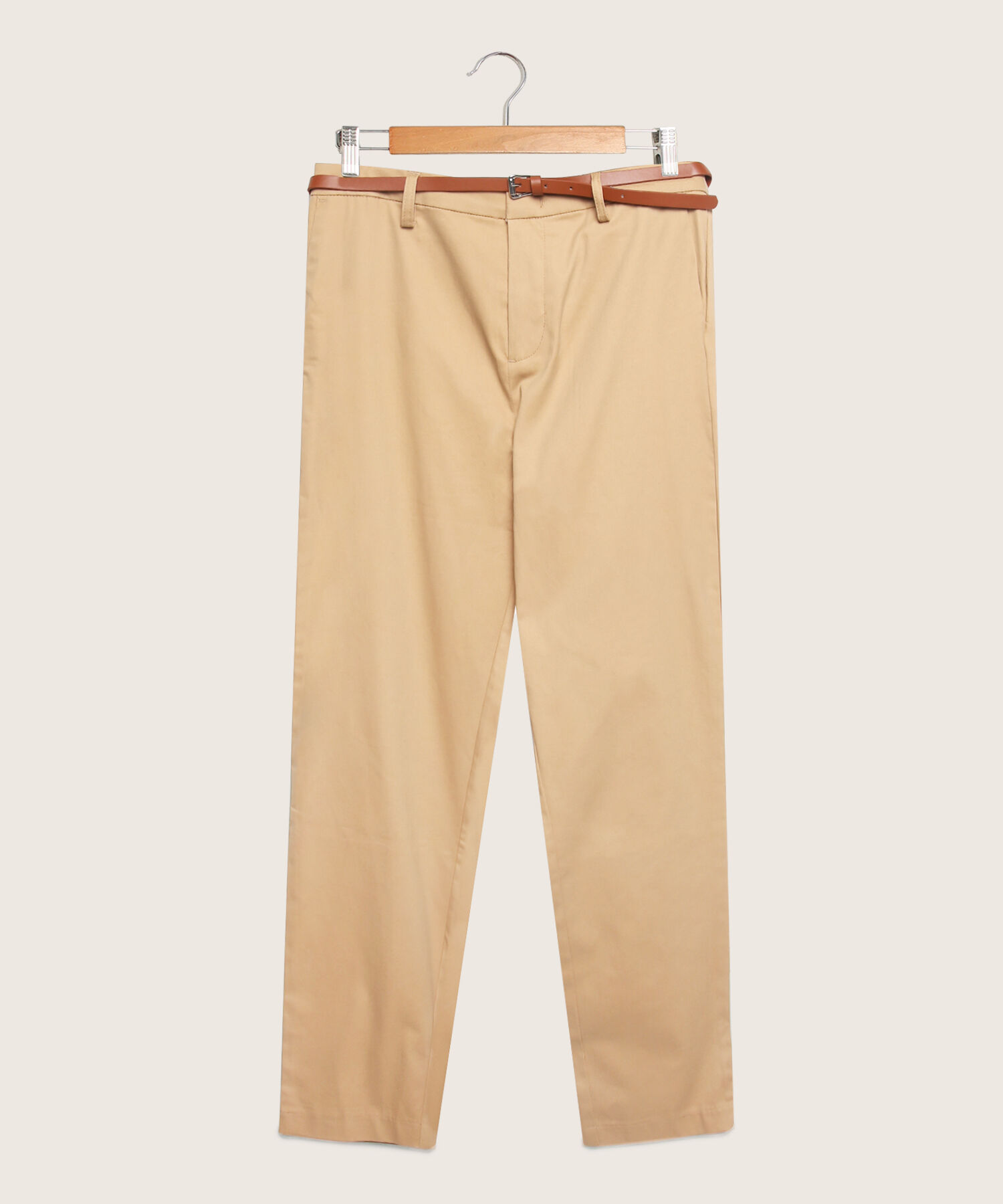 Pantal&oacute;n Chino Unicolor Con Cintur&oacute;n