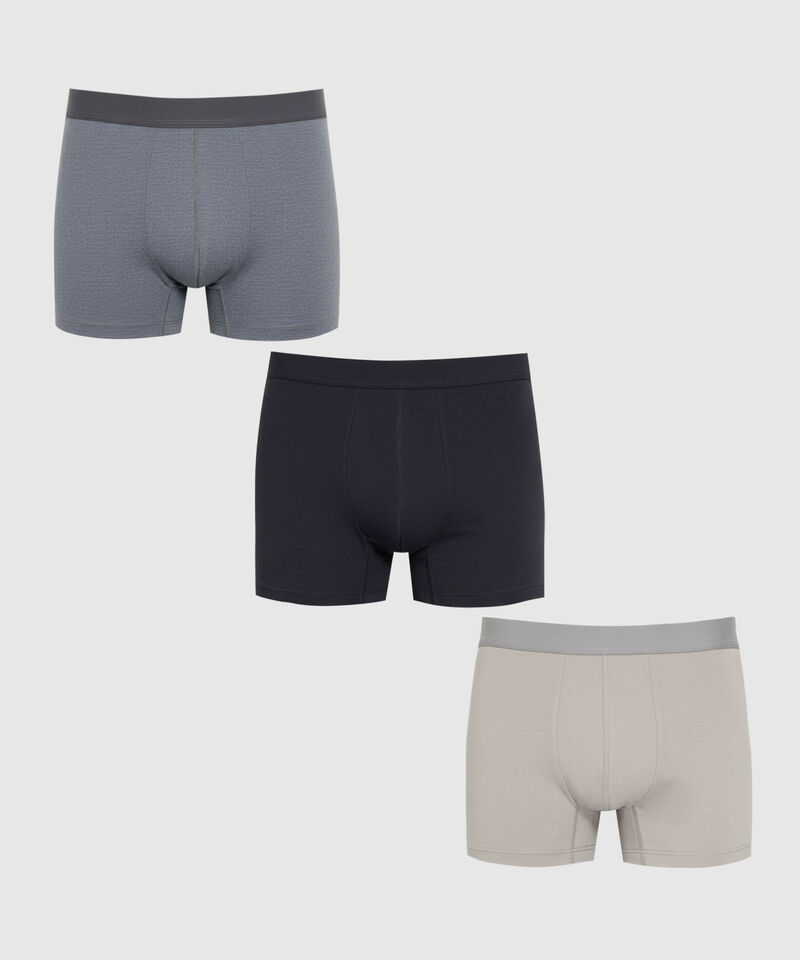 Set x3 B&oacute;xers Cl&aacute;sicos para Hombre